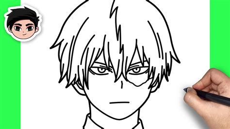 How To Draw Shoto Todoroki | My Hero Academia - Easy Step By Step - YouTube