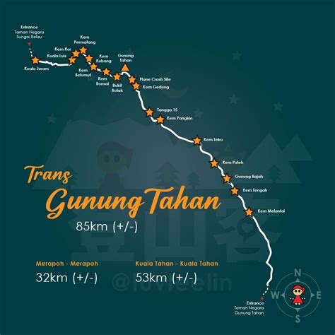 G7 - Seven Highest Mountain in Peninsular Malaysia (Map / Infographic) 马来西亚半岛七座最高峰 | 地图 | 信息图 ...