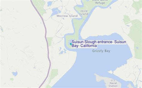 Suisun Slough entrance, Suisun Bay, California Tide Station Location Guide