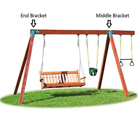 Eastern Jungle Gym Easy 1-2-3 A-Frame Swing Set Bracket Heavy Duty for EZ, Simple Install - DIY ...