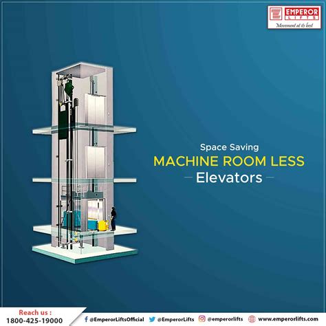 Key benefits of Machine Room less elevators | Emperor Lifts