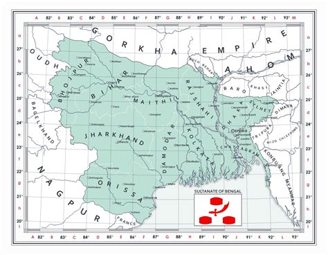 Bengal Sultanate Map