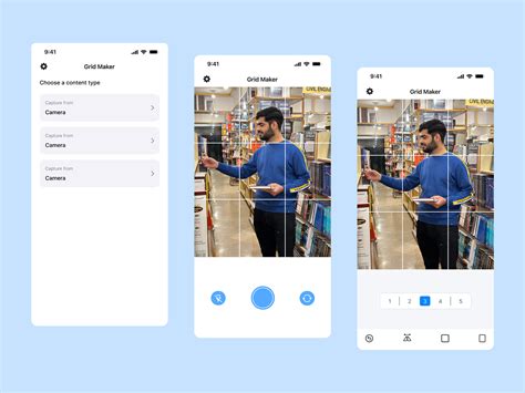Grid Maker Mobile App by Ikram Hafeez on Dribbble