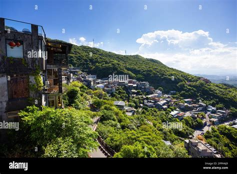 Taiwan Jiufen village on the mountain Stock Photo - Alamy