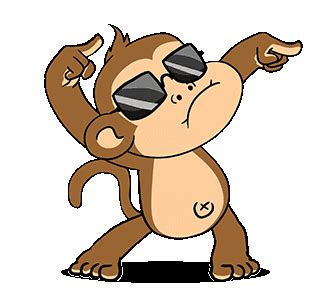 What The Monkey : Rock It! | Monkey gif, Cartoon monkey drawing, Funny cartoon gifs