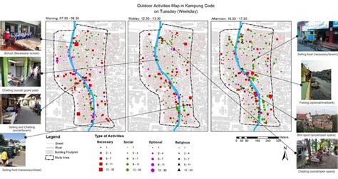 Snapshot of Outdoor Activities in Kampung Code on Tuesday | Download Scientific Diagram