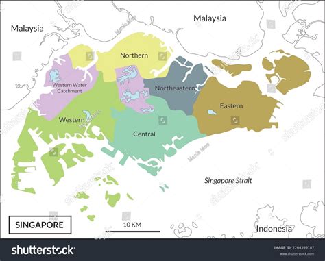 2.455 Singapore Map Outline Images, Stock Photos & Vectors | Shutterstock