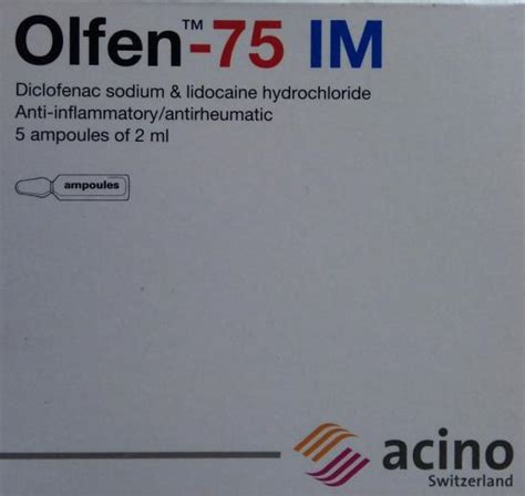 Medica RCP |Olfen Ampoules | Indications | Side Effects | Composition | Route | all.price ...