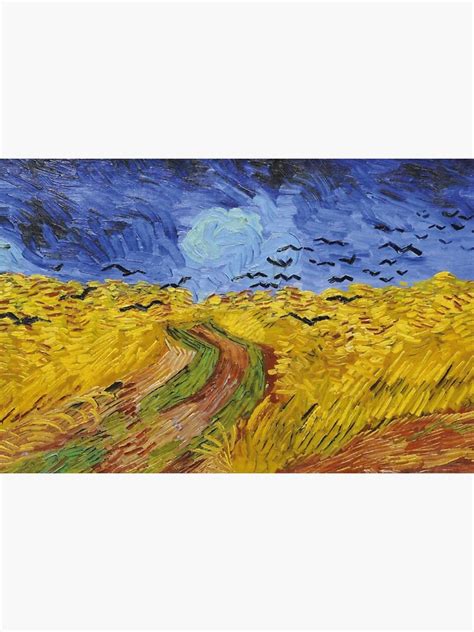 "Wheatfields with Crows Vincent Van Gogh" Sticker by Mikail-Kuehl | Redbubble