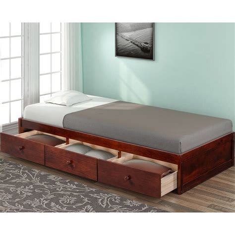 Winston Porter Chenley Twin Storage Platform Bed | Wayfair | Bed frame with drawers, Bed frame ...