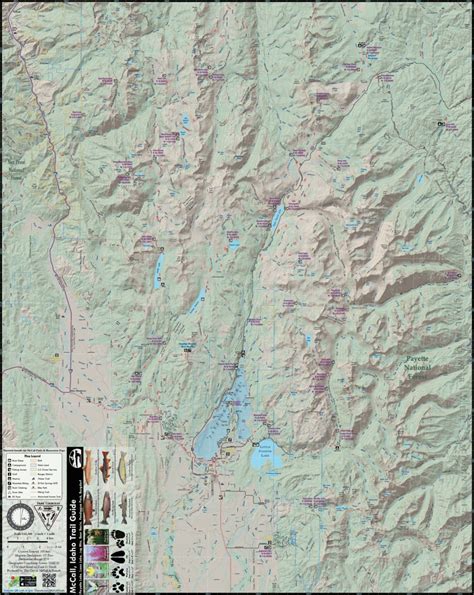 Payette Lake Map - Upper Payette Lake Campground Topo Map Valley County ...