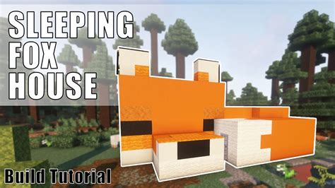 Fox House Minecraft | How to Build a Cute Sleeping Fox House - YouTube