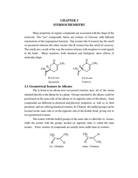 Stereochemistry