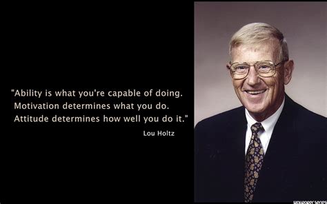 Lou Holtz Motivational Quotes Wallpaper 10745 - Baltana