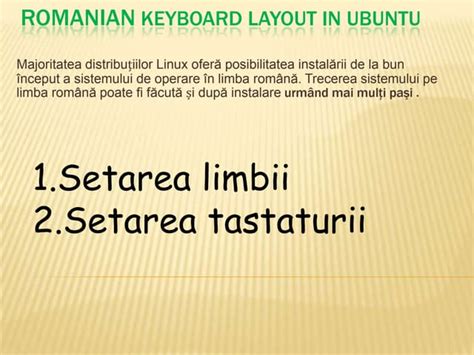 Romanian keyboard layout in ubuntu | PPT