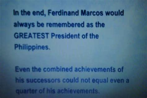 Ferdinand Marcos Achievements - Marcos Forever