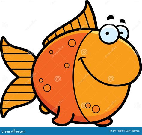 Cartoon Goldfish Smiling Stock Vector - Image: 47412902