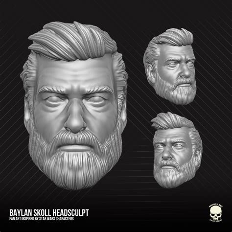 Baylan Skoll fan art head 3D printable file - DONMAN ART