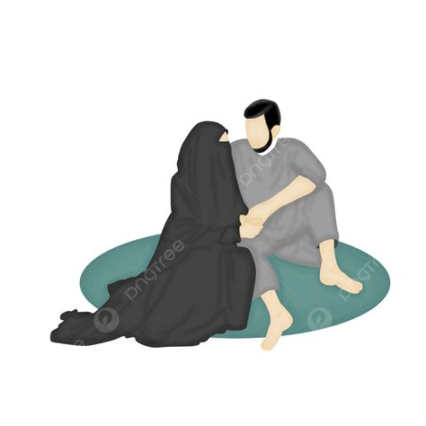 Husband And Wife PNG Image, Husband And Wife Sitting Together, Husband And Wife, Muslim Couple ...