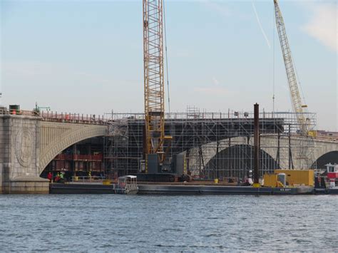 PHOTOS: Underneath the Arlington Memorial Bridge construction - WTOP News