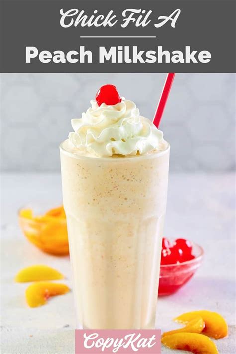 Copycat Chick-fil-A Peach Milkshake - CopyKat Recipes