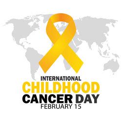 International childhood cancer day Royalty Free Vector Image