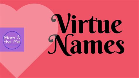 Baby Names- Virtue Names - YouTube