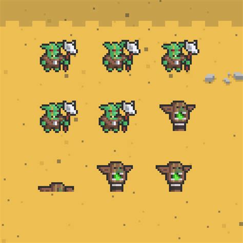 2d Pixel Art Goblin Shaman Sprites By Elthen's Pixel Art Shop 158