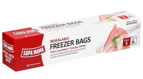 Extra Large (XL) Freezer Bags (12 x 5 bags) - Supa Mama®