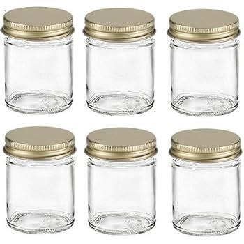 Amazon.com: Nakpunar 2 oz Glass Jars with Metal Lid for Creams, Spice ...