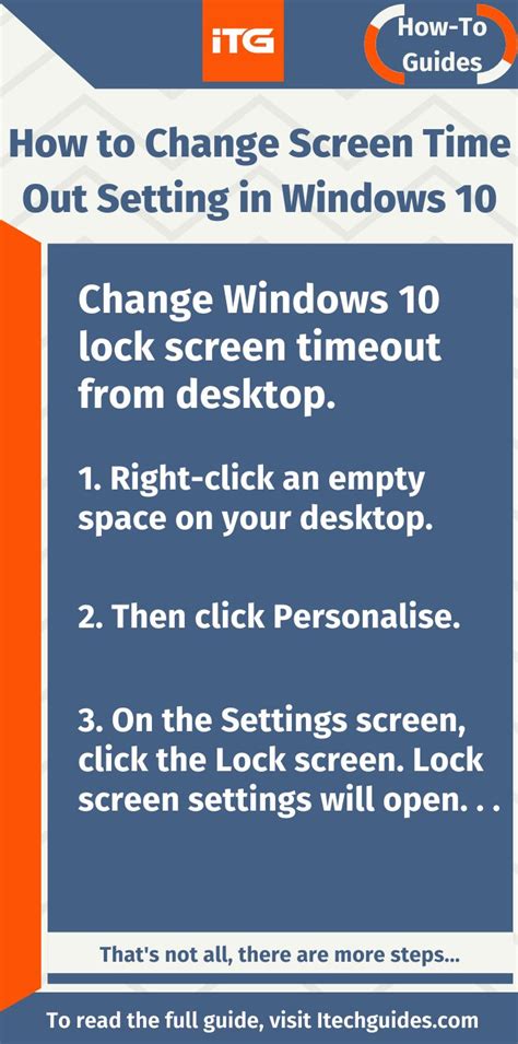 How to Change Screen Time Out Setting in Windows 10