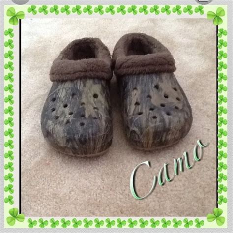 crocs - Camo fur lined Crocs from Mallory's closet on Poshmark