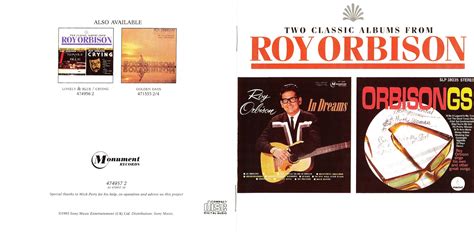 Roy Orbison - In Dreams & Orbisongs (1993) | 60's-70's ROCK