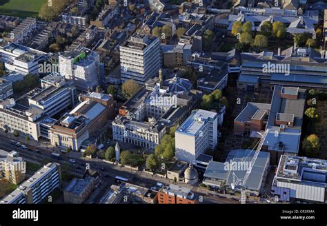 aerial view of Queen Mary University of London, Mile End Campus Stock Photo - Alamy