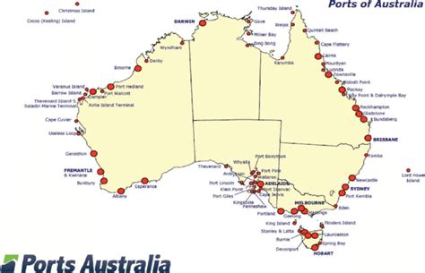 Australian ports at a glance. Source: Ports Australia 2017. | Download ...