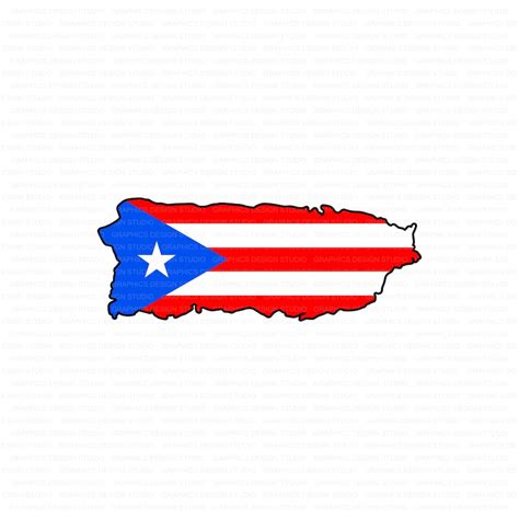 Puerto Rico Flag SVG Puerto Rico Island Svg Vector Clip - Etsy