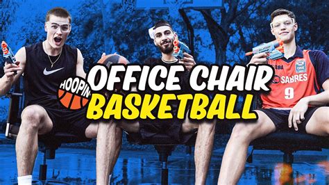 WE FOUND SOME OFFICE CHAIRS AND INVENTED A CRAZY BASKETBALL CHALLENGE ‼ ...