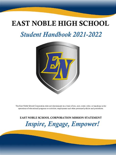 Fillable Online DocumentsEast Noble School Corporation - East Noble High School Fax Email Print ...