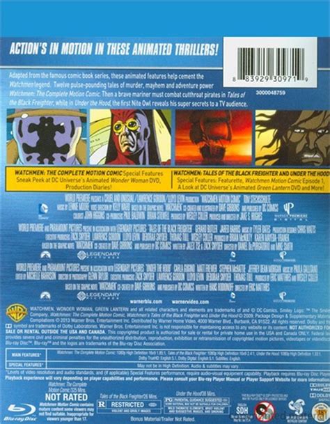 Watchmen: The Complete Motion Comic / Watchmen: Tales Of The Black Freighter & Under The Hood ...