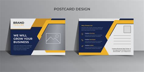 Corporate Business Postcard Template Design | EPS Free Download - Pikbest