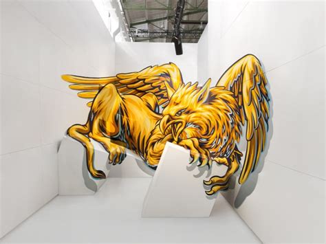 GRIFFIN, new optical illusion graffiti by Truly - I Support Street ArtI Support Street Art