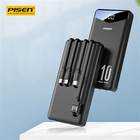 Sạc dự phòng kèm 4 dây cắm - Digital D109-D-1 10000mAh