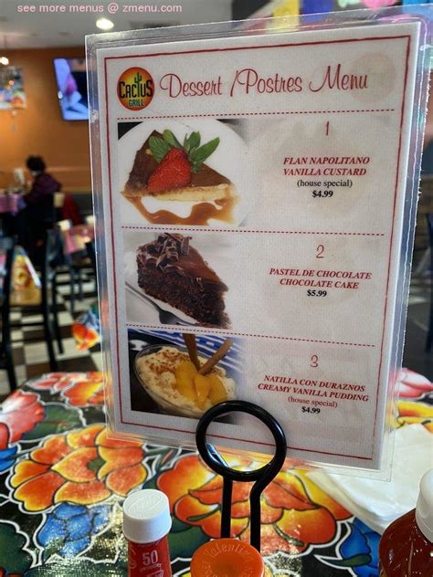 Online Menu of Cactus Grill Restaurant, Manassas, Virginia, 20109 - Zmenu