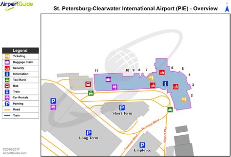 Explore the St Pete-Clearwater International (PIE) Airport Terminal Map