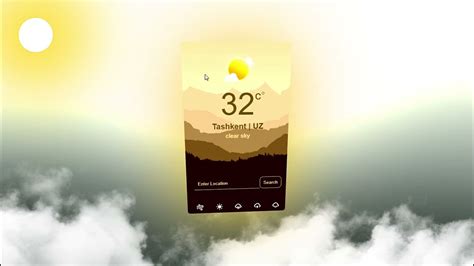 Weather app with awesome animations using Html, Css and Javascript ...