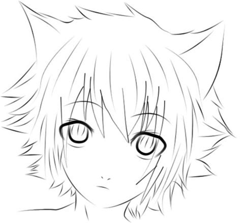 Cute Anime Wolf Boy Coloring Pages