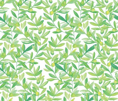 The olive leaves! I love this design, it reminds me of a vintage wallpaper. All hand draw and ...