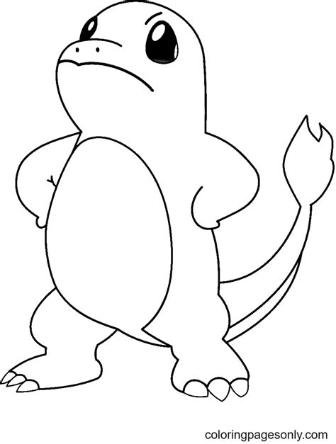 Charmander Coloring Pages