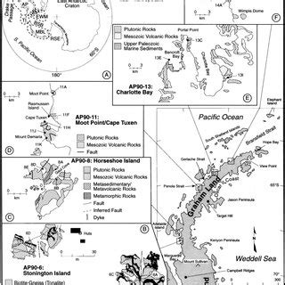 Geologic map of Graham Land, northern Antarctic Peninsula, showing... | Download Scientific Diagram