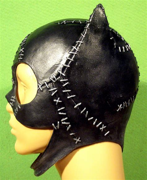 Catwoman Latex Mask Michelle Pfeiffer Costume Batman Returns | Etsy